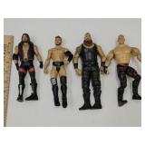 Lot Of 4 Wrestling Toy Action Figures
