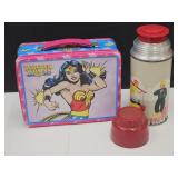 Metal Lunch Boxes Wonder Woman & VTG Thermos