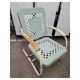 VTG Green Metal Lawn Chair Bunting Glider Co. PA.
