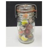20 Shooter Marbles In Jar