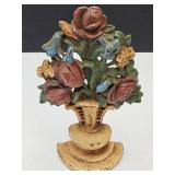 Cast Iron Antique Bouquet Door Stop