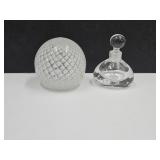 Art Glass Paperweight & Decanter Stopper