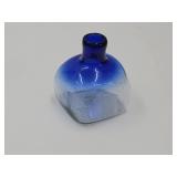 Cobalt Art Glass Square Bud Vase 4 3/4" H