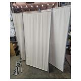 Privacy Screen Room Divider W Extra Panel