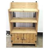 Wood Display Cabinet 21.5 x12 x 36" H