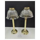 VTG PARTY LITE Candle Lamps Non-Matching W Candles
