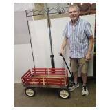 Berlin  Flyer 36" L Wagon w Wood Rails