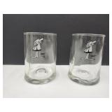 2 Marathon Grogg Glasses