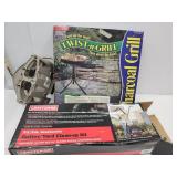 NIB Twist-n-Grill Charcoal Grill, Shop Vac Acces.+