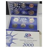 2000 US Mint Proof Set w COA