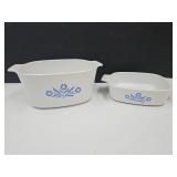 2 Corning Ware  1 Liter & 3 Liter Baking Dishes