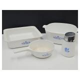 Corning Ware 8 x 8",  2 1/2 QT, Saucepan & Shaker