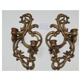 2 Vintage Candle Sexton Cast Aluminum