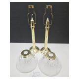 Matching VTG PARTY LITE Candle Lamps W New Candles