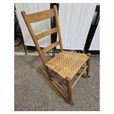 Smaller Antique Ladder Back Rocking Chair