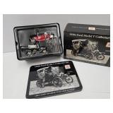 NIB 1920s Ford Model T Collector Set In Tin & Box