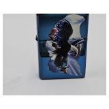 Blue Metallic Eagle ZIPPO Lighter