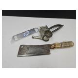 MEat Cleaver, Grader & Miller Lite Bottle Opener