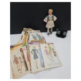 1940s Doll, View Master & VTG Sewing Patterns
