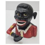 Cast Iron Black Americana Mechanical Bank