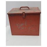 Best Ever Galvanized Milk Box Painted 15x13" H