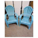 2 Nice Teal / Turquoise Patio Chairs
