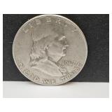 1962  Franklin Silver Half Dollar Coin