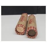 2 Full Rolls Wheat Penny Coins