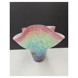 Hand Blown Art Glass 14.5 x 13" H Bowl Dirwood