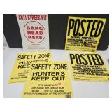 Anti-Stress Sign & Private Property Signs 12"