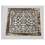 Vintage Cast Iron Floor Grate Cover 13 3/4 x 12"