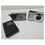 2 Canon Camera W Battery Charger & Cord