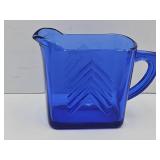 Hazel Atlas Cobalt Depression Glass Creamer 4"H