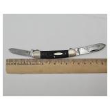 Case XX Bone Handle Canoe Good Snap Etched Blade