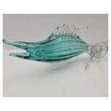 Beautiful Large Hand Blown Art Glass Fish 18" L