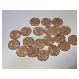 Twenty 1 Oz Premium Copper Rounds  2 Designs