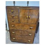 Antique Chest with Bakelite 32.5 x 18 x 49" high