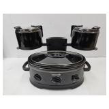Crock Pot Swing & Serve Triple Slow Cooker