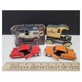 Lot Of Metal Toy Cars & Truck Bank See Size