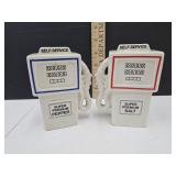 Vintage Japan Gas Pump Shakers 8 1/4" H