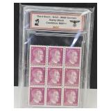 WWII German Stamp Block Mint Unhinged