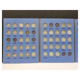 Silver Roosevelt Dime Book- 42 Dimes