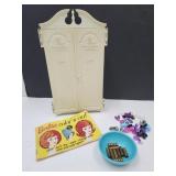 Barbie Doll Wardrobe w Shoes, Hangers, & Curlers