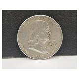 1961 D  Silver Franklin Half Dollar Coin
