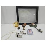 Vintage Whistles, Lamp Finials, Golf Decor ,