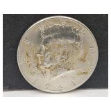 1964 D Silver Kennedy Half Dollar Coin