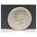 1964 Silver Kennedy Half Dollar Coin