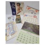 2002 Pin Up Calendar,  Ind Maps, Vicks, Tractor Bk