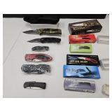 NIB Lot Of 6 Pocket Knives; Big Blue, Detla R +