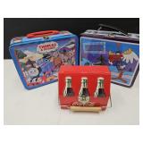 Metal Lunch Boxes Thomas Train & Bullwinkle + Coke